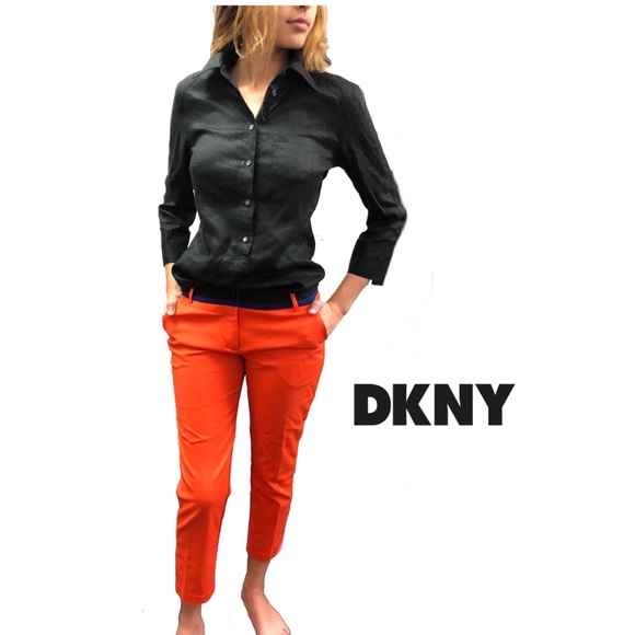 DKNY Pants - DKNY Orange Ankle Pants Size 8